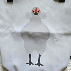 NWT Thick Canvas Chicken Tote Bag